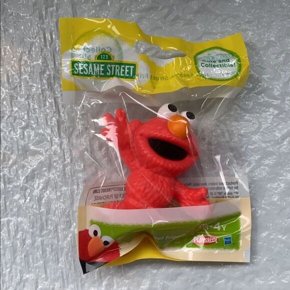 Sesame Street Elmo Friends Mini Figure Collectible Playskool 3" New Sealed - Picture 1 of 2